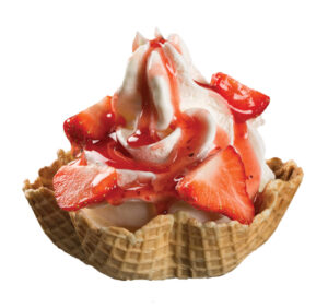 wafeltopper aardbei vers fruit kopiëren